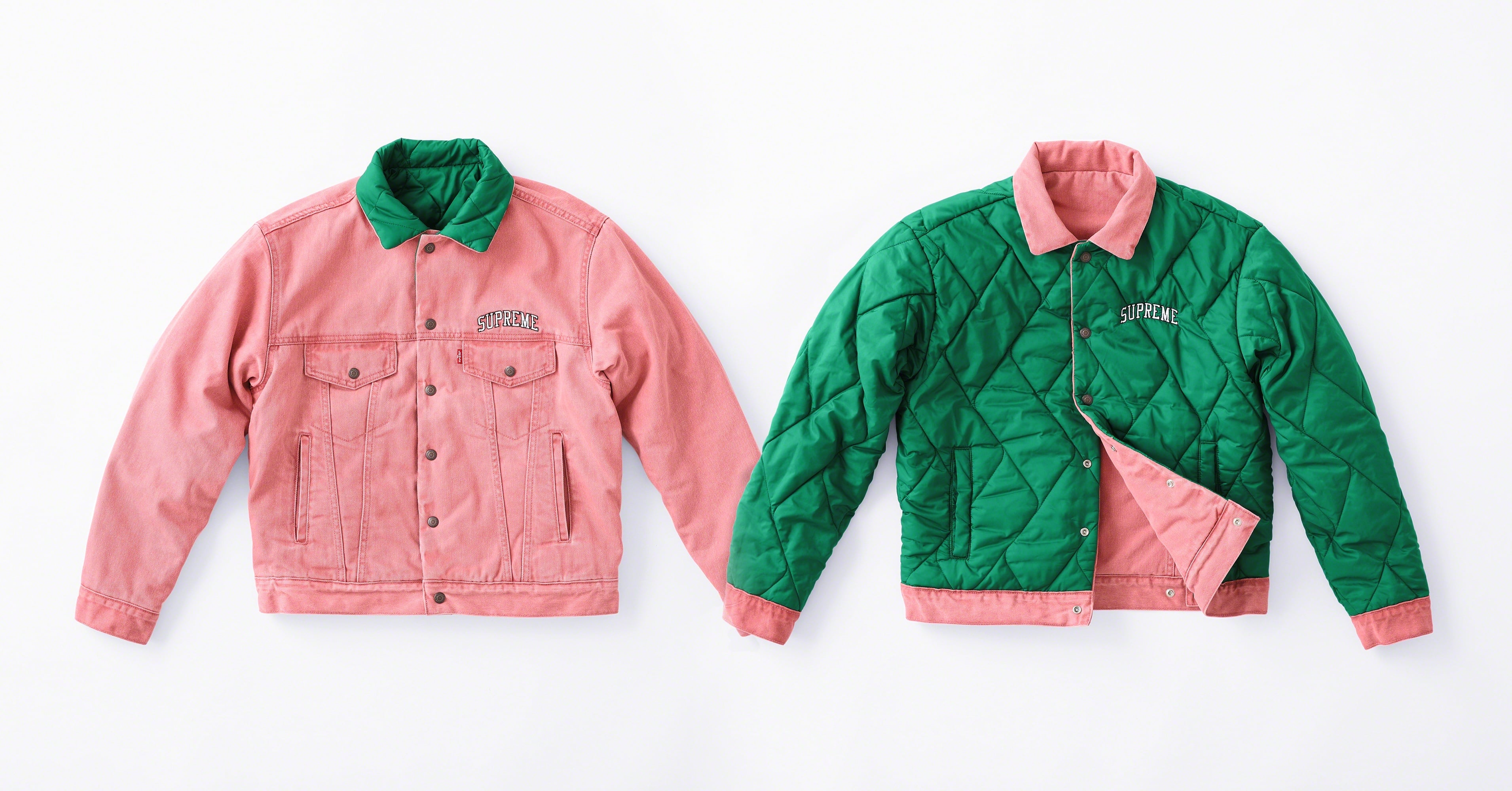 Supreme®/Levi's® Quilted Reversible Trucker Jacket view 15